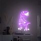 Dinosaurier LED Neonschild in leuchtendem Grün mit detailreicher Linienführung für moderne Wanddekoration und Kinderzimmer