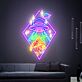 Add a Cosmic Touch to Your Bedroom, Game Room, or Next Extraterrestrial-Themed Party with Ufo Pizza Neon Lights Star Neon Wall Decor Flying Saucer Bedroom Neon Night Light.