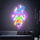 Add a Cosmic Touch to Your Bedroom, Game Room, or Next Extraterrestrial-Themed Party with Ufo Pizza Neon Lights Star Neon Wall Decor Flying Saucer Bedroom Neon Night Light.