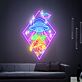 Add a Cosmic Touch to Your Bedroom, Game Room, or Next Extraterrestrial-Themed Party with Ufo Pizza Neon Lights Star Neon Wall Decor Flying Saucer Bedroom Neon Night Light.