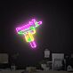 Neon Maschinenpistole LED-Neonschild für Gaming Raum