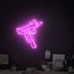 Neon Maschinenpistole LED-Neonschild für Gaming Raum