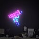 Neon Maschinenpistole LED-Neonschild für Gaming Raum
