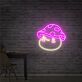 niedlicher Pilz LED-Neonschild Wohnzimmer Kinderzimmer