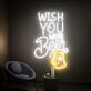Brighten Up Your Bar or Game Room with the Wish You Were Beer Neon Sign, Perfect for Office, Living Room, or Party Décor