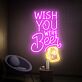 WISH YOU WERE BEER LED-Neonschild für Bar Club