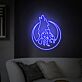 heulender Wolf mit Mond LED-Neonschild Wohnzimmer Schlafzimmer