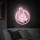 heulender Wolf mit Mond LED-Neonschild Wohnzimmer Schlafzimmer
