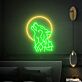 heulender Wolf vor Vollmond LED-Neonschild für Wohnzimmer oder Schlafzimmer