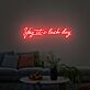 Yay it's lash day LED-Neonschild für Beauty Salon und Zuhause
