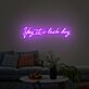 Yay it's lash day LED-Neonschild für Beauty Salon und Zuhause