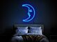 Halbmond LED-Neonschild für Schlafzimmer Wohnzimmer