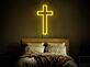 Brighten Your Spiritual Space: Cross Neon Sign Jesus Neon Christian Cross Wall Art Perfect for Home, Office, Worship Areas, and Special Celebrations.