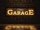 Personalisiertes Garagen-LED-Neonschild mit Namen und UV-Druck