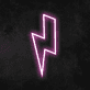 Blitzsymbol LED-Neonschild Wohnzimmer Bar