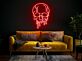 Schmelzender Totenkopf LED-Neonschild für Bar und Gaming Raum