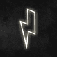 Blitzsymbol LED-Neonschild Wohnzimmer Bar