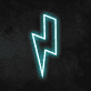 Blitzsymbol LED-Neonschild Wohnzimmer Bar