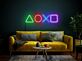 Spielcontroller Tasten Symbole LED-Neonschild für Gamingzimmer Wohnzimmer