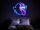 Geist mit herausgestreckter Zunge LED-Neonschild Wohnzimmer Gamingzimmer