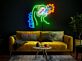 Feuer speiendes Monster LED-Neonschild für Schlafzimmer oder Wohnzimmer