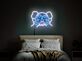 Totenkopf mit bedeckten Augen LED-Neonschild Schlafzimmer Wohnzimmer