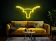 Langhornschädel LED-Neonschild Wohnzimmer Bar