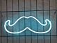 Schnurrbart LED-Neonschild für Wohnzimmer oder Bar
