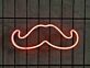 Schnurrbart LED-Neonschild für Wohnzimmer oder Bar