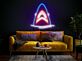 Hai mit geöffnetem Maul LED-Neonschild Schlafzimmer Wohnzimmer