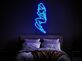 Sitzende Frau Silhouette LED-Neonschild Wohnzimmer Lounge