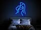 Abstrakte Frauensilhouette LED-Neonschild Schlafzimmer