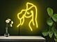 Abstrakte Frauensilhouette LED-Neonschild Schlafzimmer