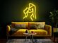 Abstrakte Frauensilhouette LED-Neonschild Schlafzimmer