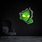 Außerirdischer Kopf LED-Neonschild Gaming Wohnzimmer