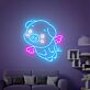 Brighten Your Space with Angel Pig Led Sign: Perfect for Home Decor, Office Ambiance, Store Highlights, and Bar or Wedding Celebrations.