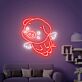 Brighten Your Space with Angel Pig Led Sign: Perfect for Home Decor, Office Ambiance, Store Highlights, and Bar or Wedding Celebrations.