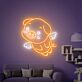 Brighten Your Space with Angel Pig Led Sign: Perfect for Home Decor, Office Ambiance, Store Highlights, and Bar or Wedding Celebrations.