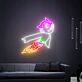 fliegender Roboterjunge LED-Neonschild Wohnzimmer Gamingzimmer