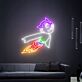 fliegender Roboterjunge LED-Neonschild Wohnzimmer Gamingzimmer