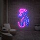 Astronaut im Weltraum LED-Neonschild für Wohnzimmer oder Gamingzimmer