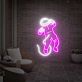 Astronaut im Weltraum LED-Neonschild für Wohnzimmer oder Gamingzimmer
