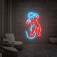 Astronaut im Weltraum LED-Neonschild für Wohnzimmer oder Gamingzimmer