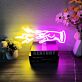 Hand mit Blitzsymbol LED-Neonschild für Gaming Zimmer