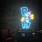 BOOM LED-Neonschild für Gamingzimmer und Bar