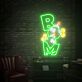 BOOM LED-Neonschild für Gamingzimmer und Bar