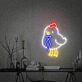 Huhn mit Krawatte LED-Neonschild Wohnzimmer Kinderzimmer