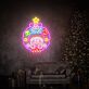 Weihnachtskranz mit Spielfigur LED-Neonschild Wohnzimmer Weihnachten