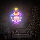 Weihnachtskranz mit Spielfigur LED-Neonschild Wohnzimmer Weihnachten