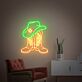 Cowboyhut und Stiefel LED-Neonschild